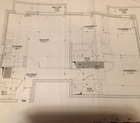 Appartement a louer massy - 4 pièce(s) - 80 m2 - Surfyn