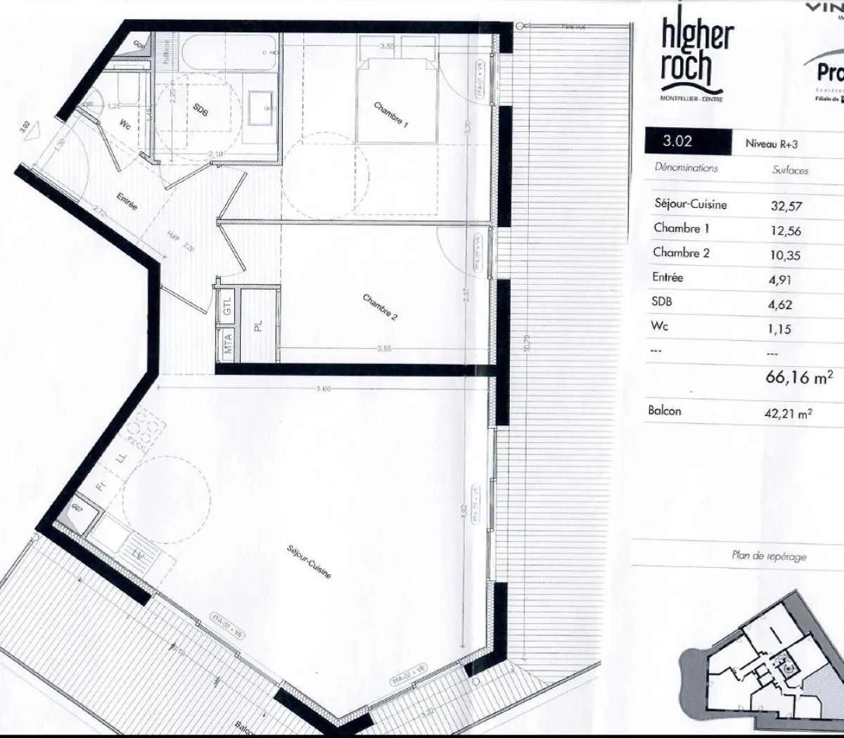 Location Montpellier Appartement 6964fc42a81f