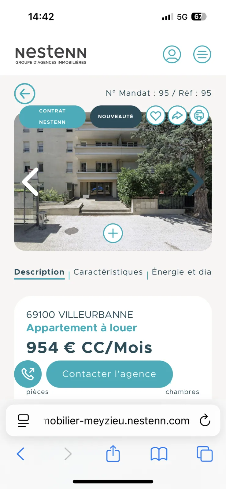 Location Villeurbanne Appartement 696cd761c99f6