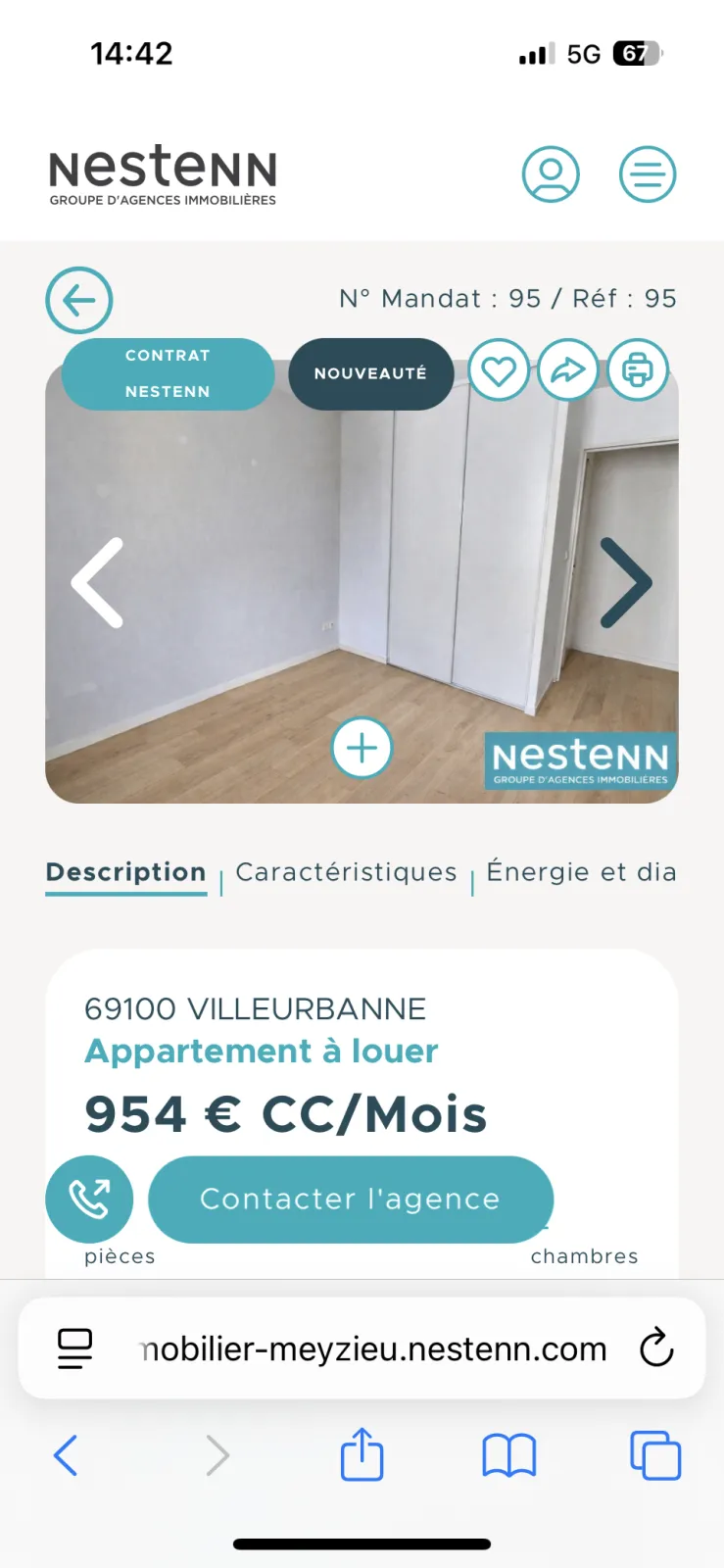 Location Villeurbanne Appartement 696cd761c99f3