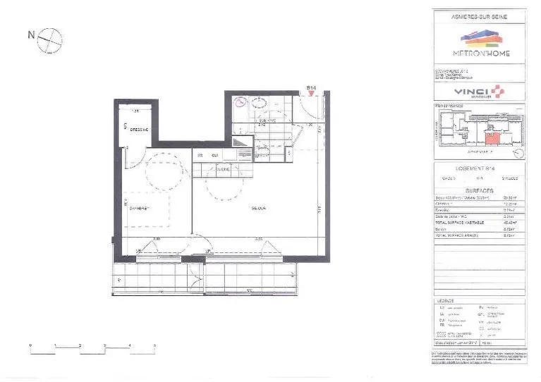 Location Asnières-sur-Seine Appartement 6a1d7ead72a7