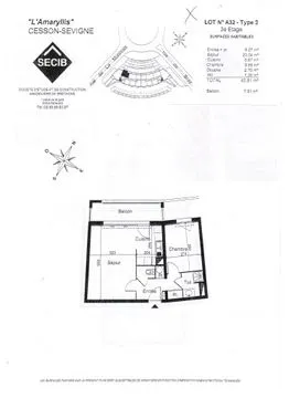 Location Cesson-Sévigné Appartement 6a2454ff42e8