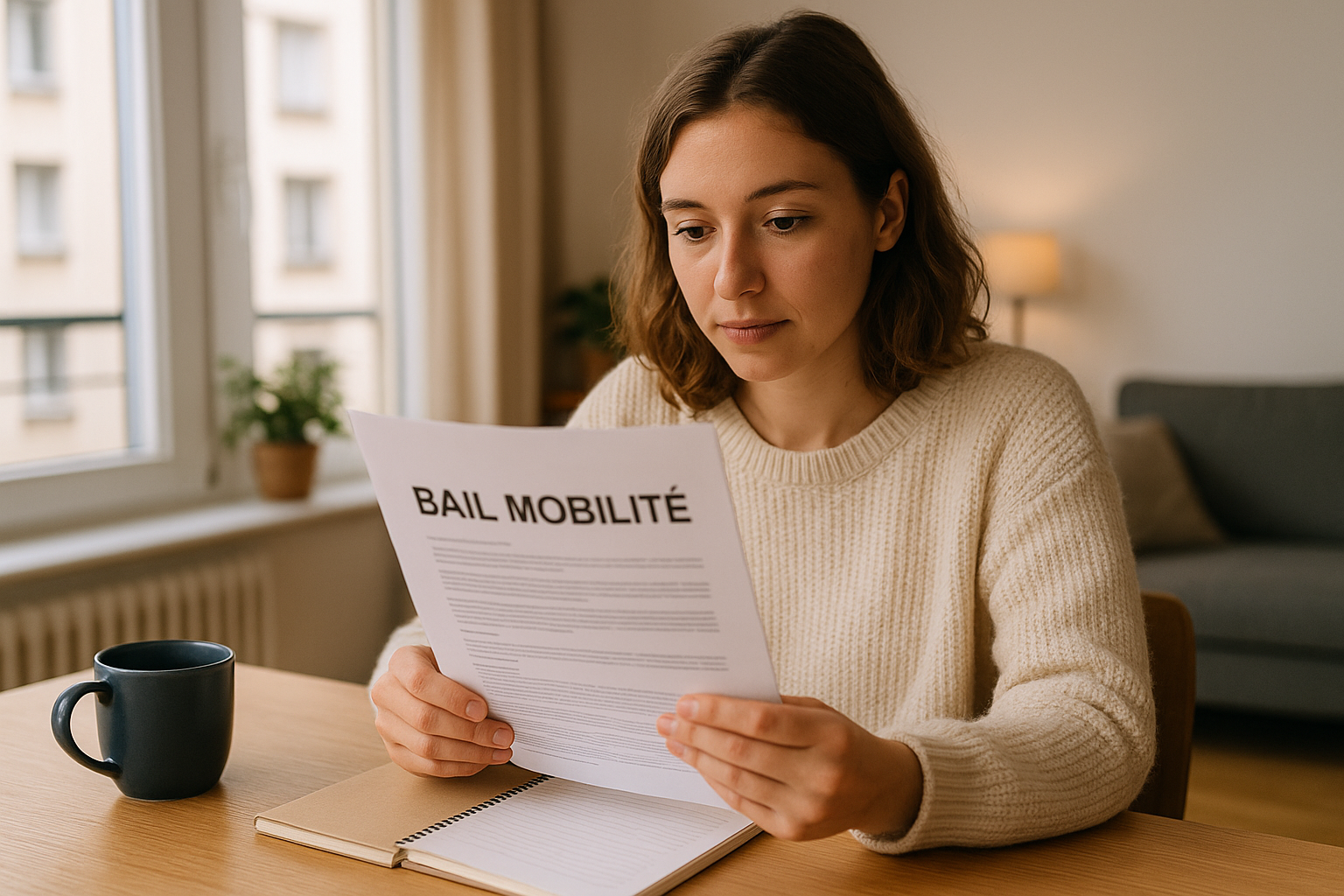 Exemple d’appartement meublé loué avec un bail mobilité