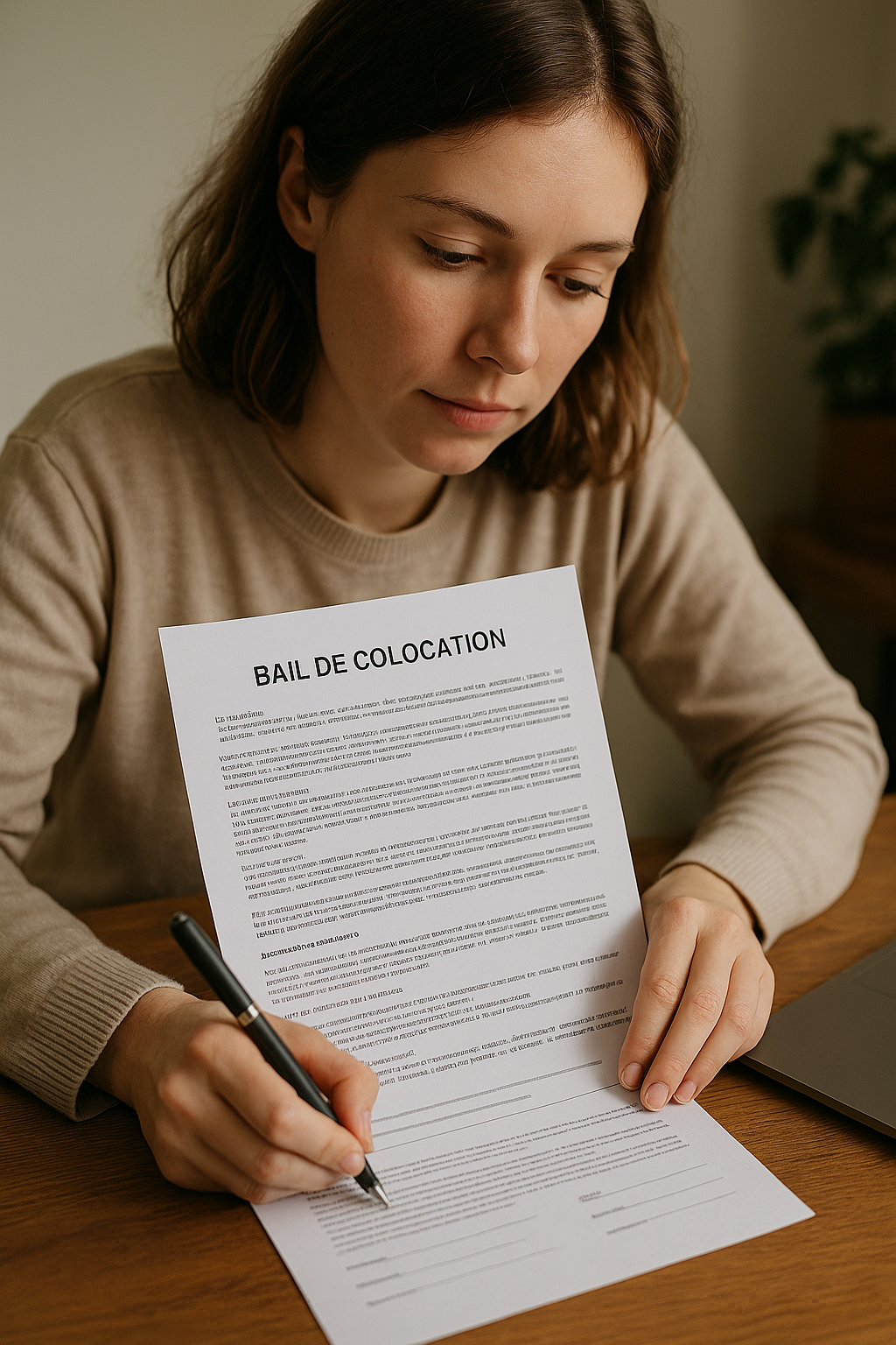 Modèle de contrat de colocation en PDF incluant des clauses spécifiques rédigées par le bailleur