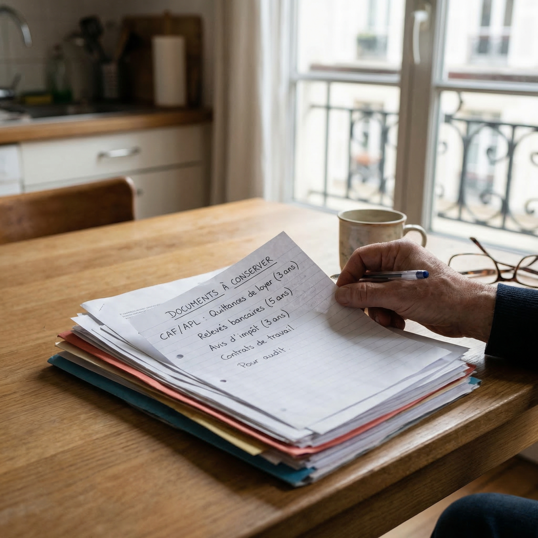 contrôle CAF APL quels justificatifs garder et combien de temps pour prouver sa situation de logement
