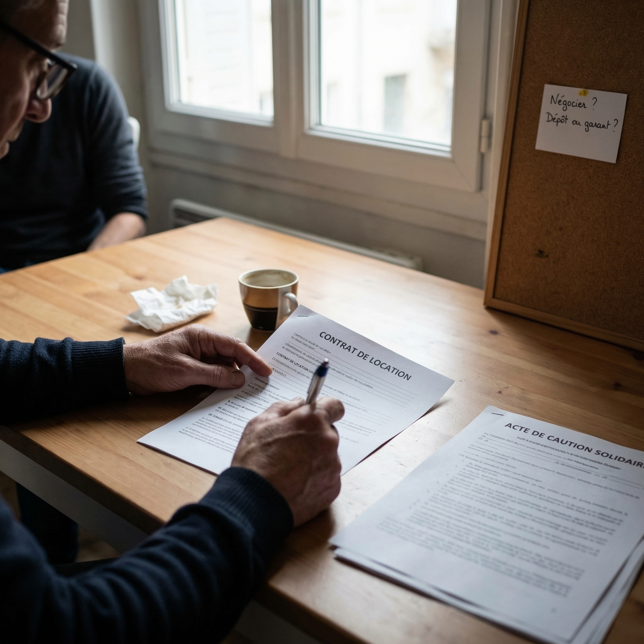 Illustration du rôle du garant par rapport à la caution et au dépôt de garantie dans une location