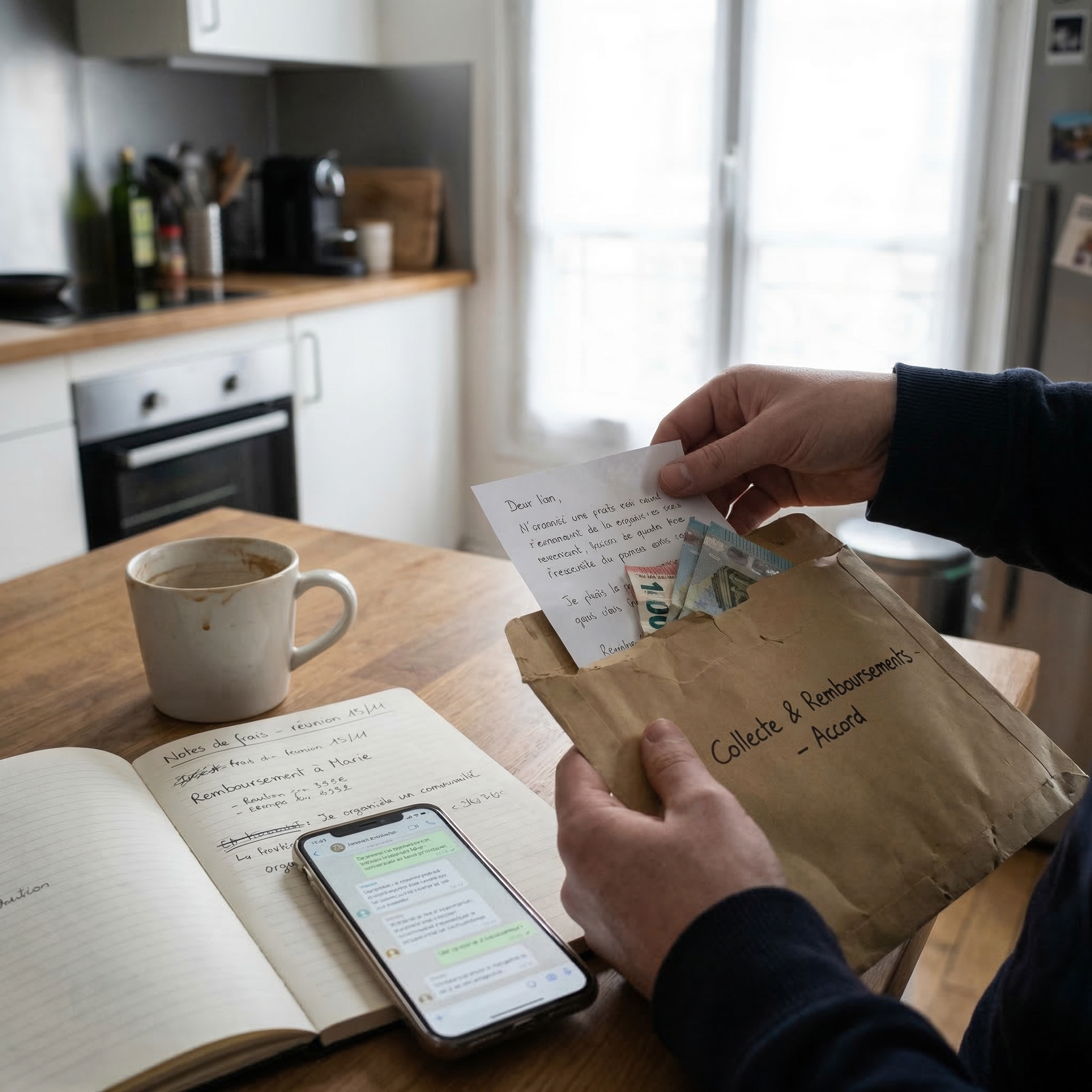 procédure de remboursement claire pour une cagnotte partagée afin d’éviter les tensions financières