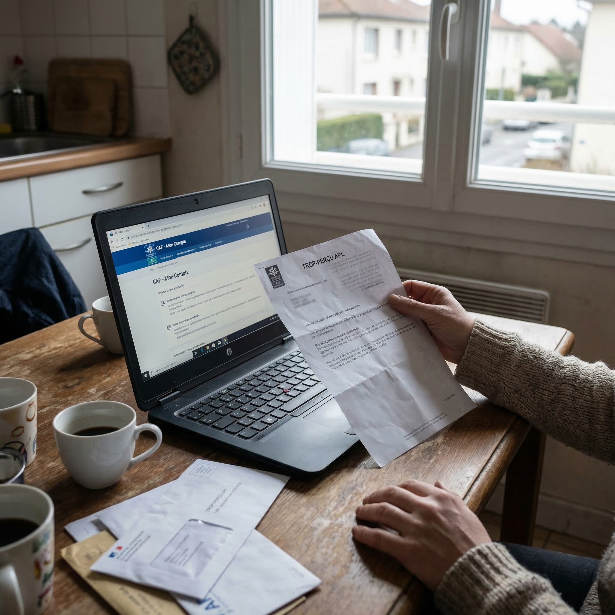 Trop-perçu APL : détail du calcul et des erreurs possibles sur le dossier allocataire CAF