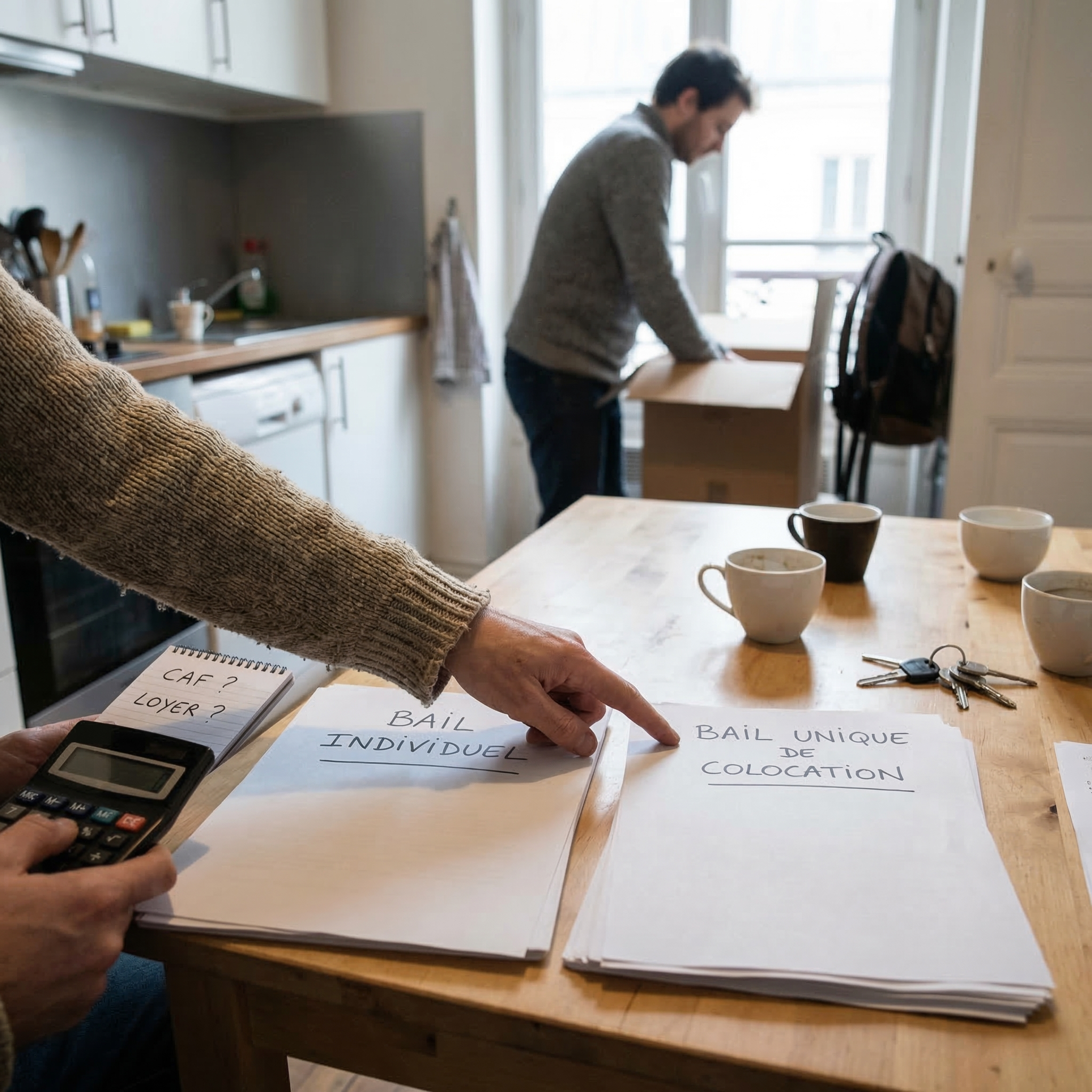 colocataires qui comparent bail unique ou baux individuels en colocation conséquences responsabilités caf départ d un colocataire
