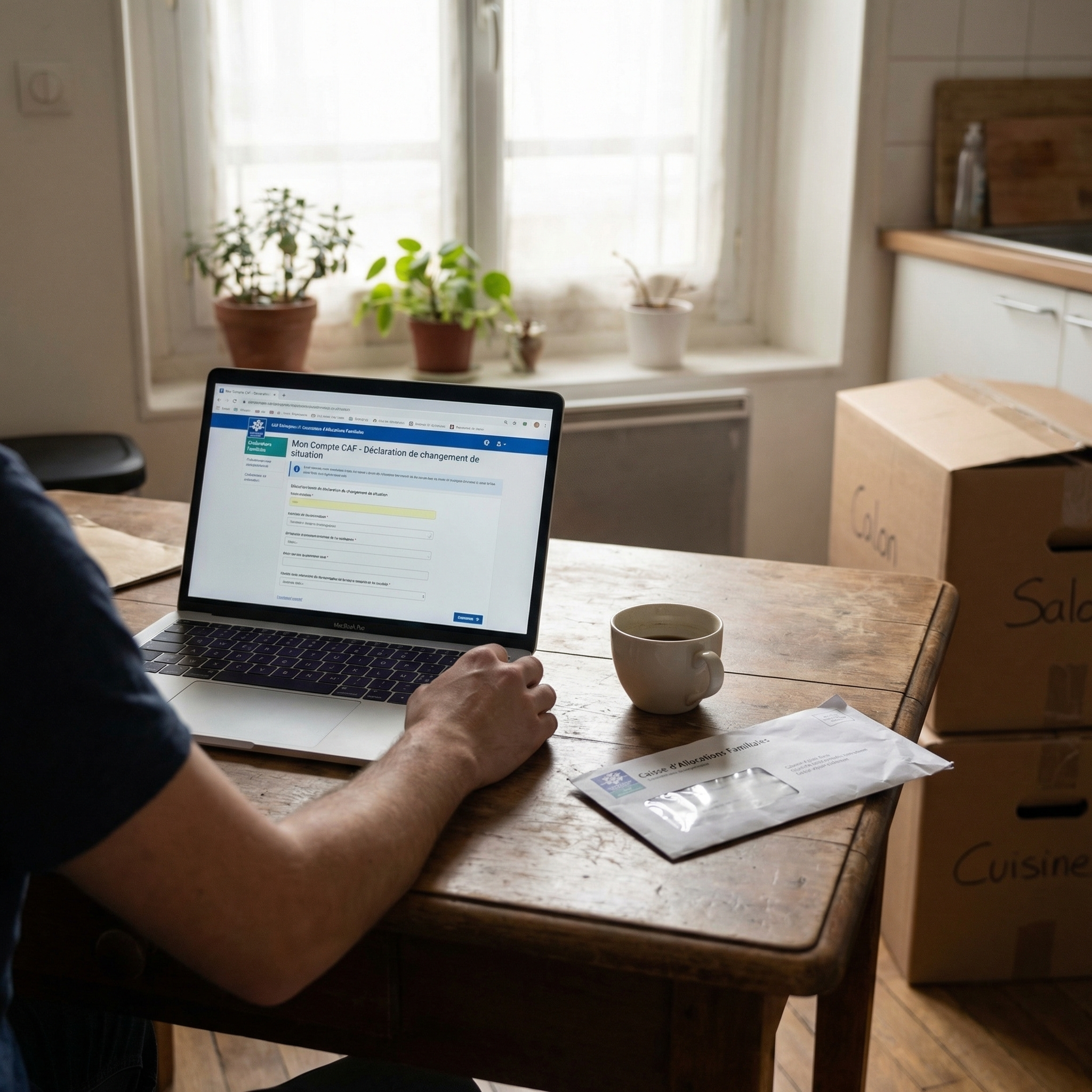 Déclaration des changements de ressources à la CAF après un déménagement