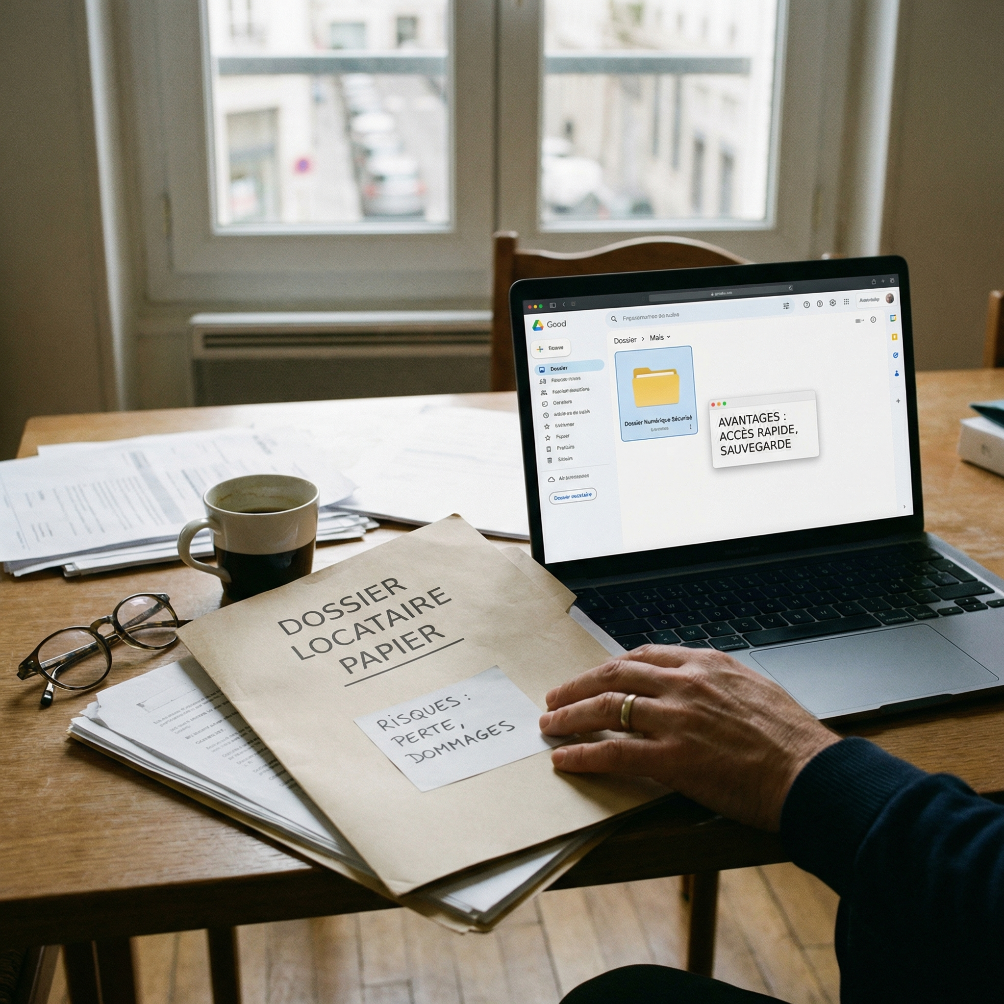 Risques et sécurité des données pour un dossier locataire numérique vs papier