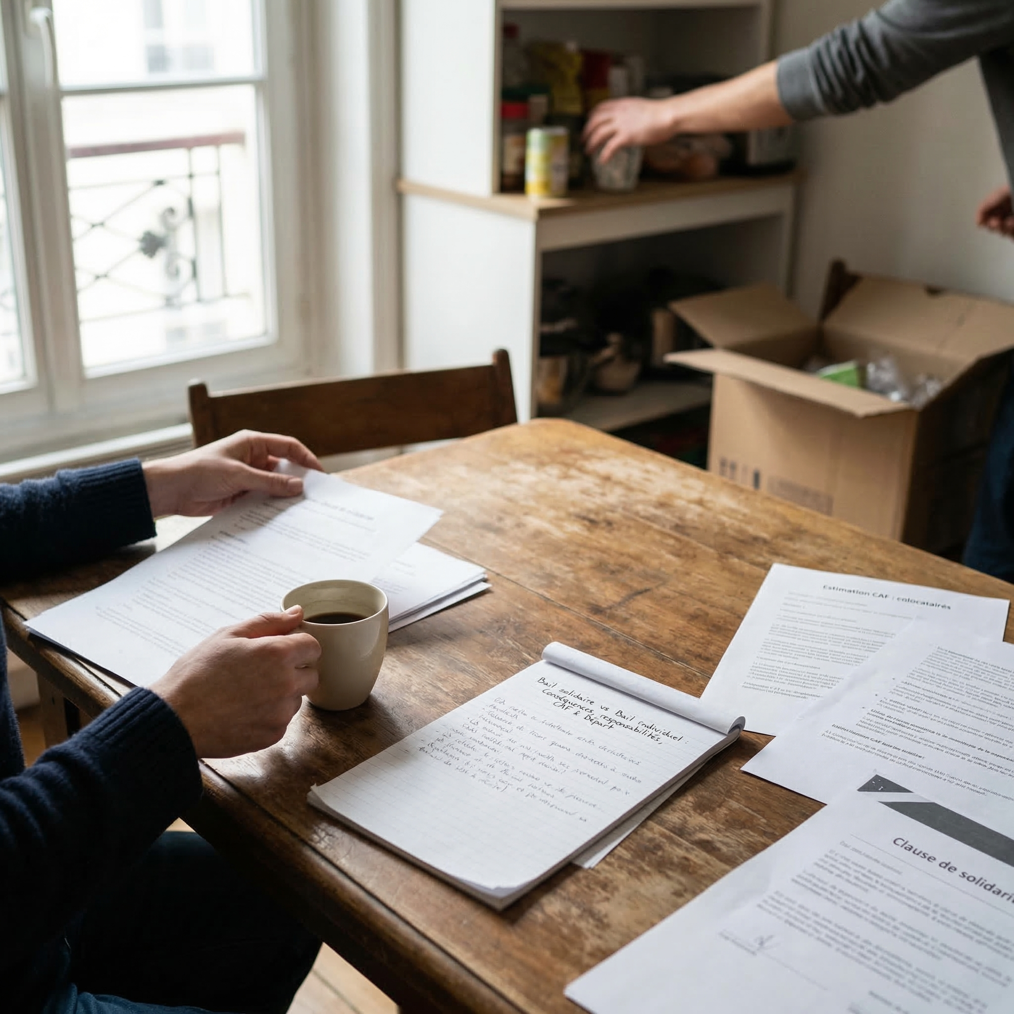bail unique ou baux individuels en colocation conséquences responsabilités caf départ d un colocataire pour un appartement loué à plusieurs
