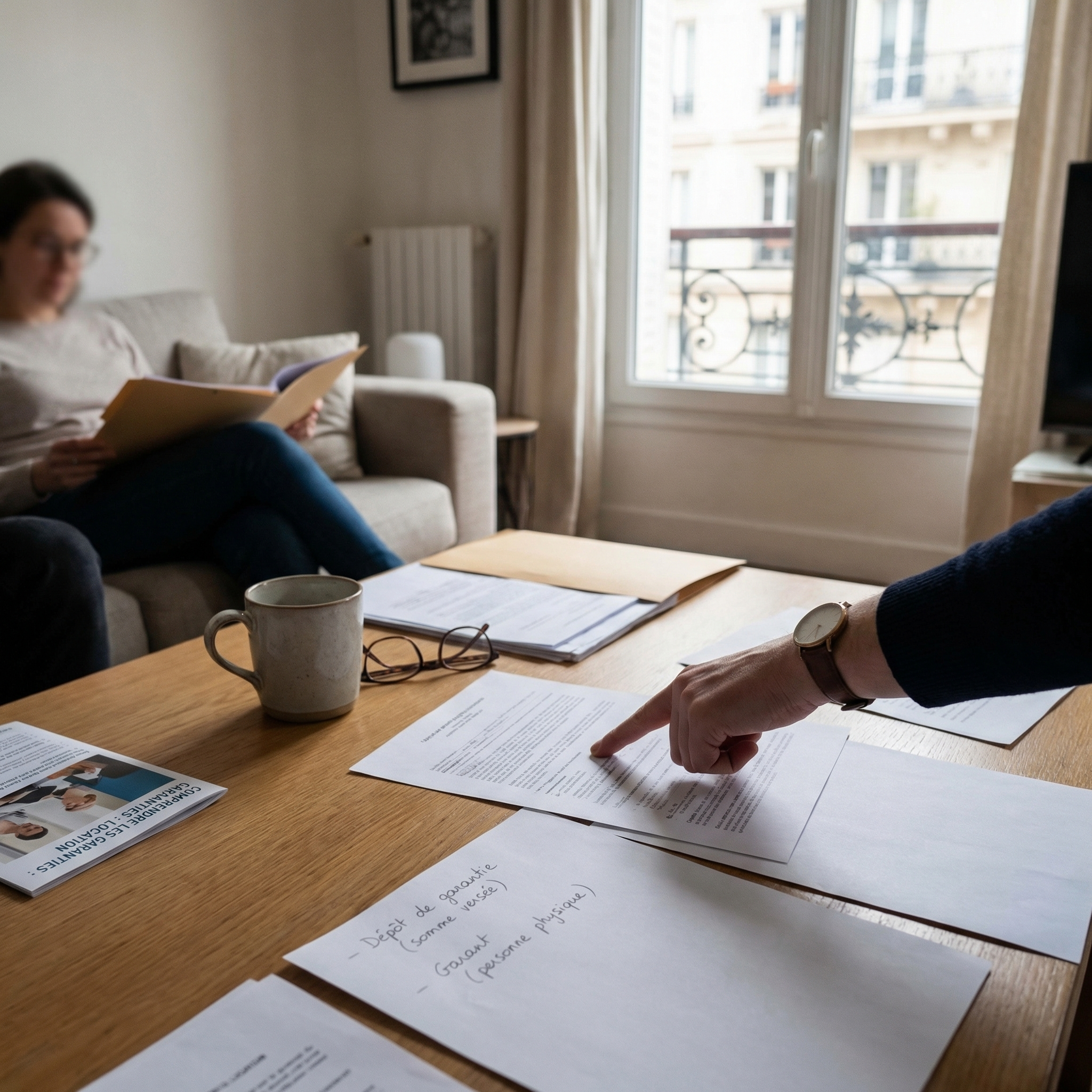 Tableau comparatif entre caution, dépôt de garantie et garant pour un contrat de location