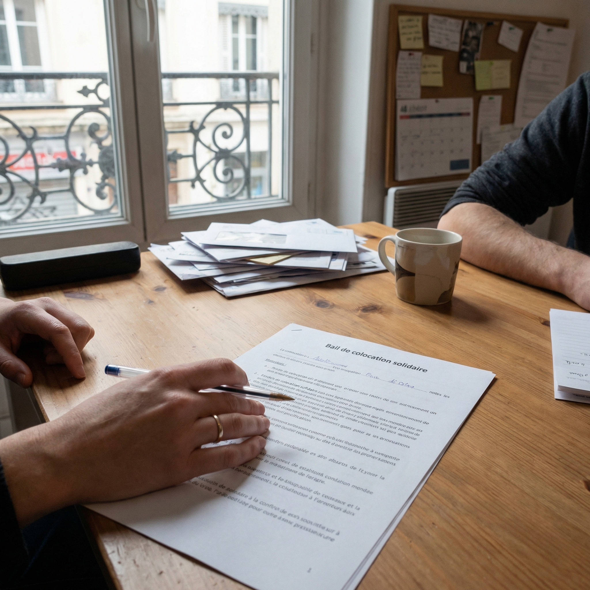 Colocation clause de solidarité entre colocataires mentionnée dans le contrat de bail