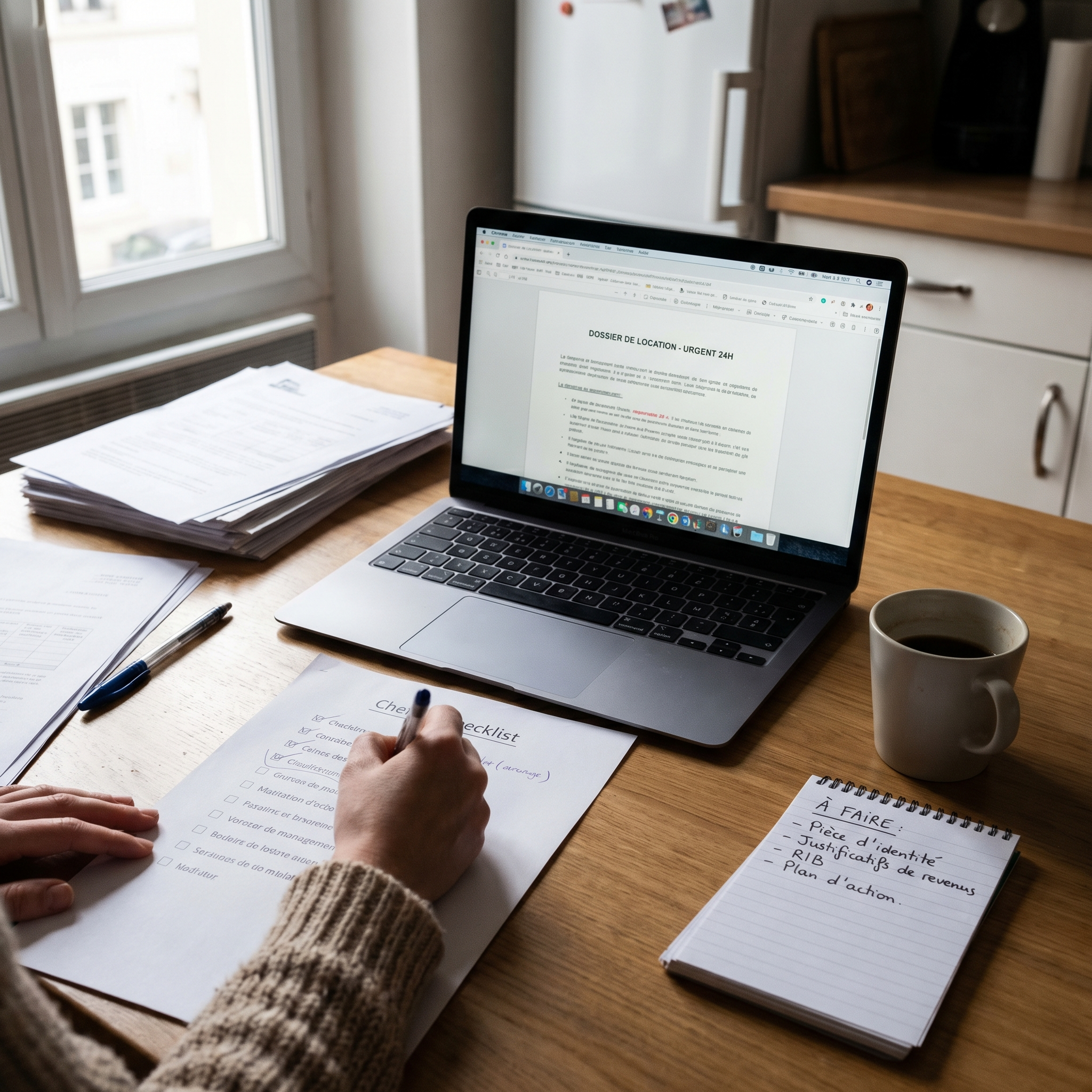 Plan d’action détaillé pour constituer un dossier locataire express en 24h