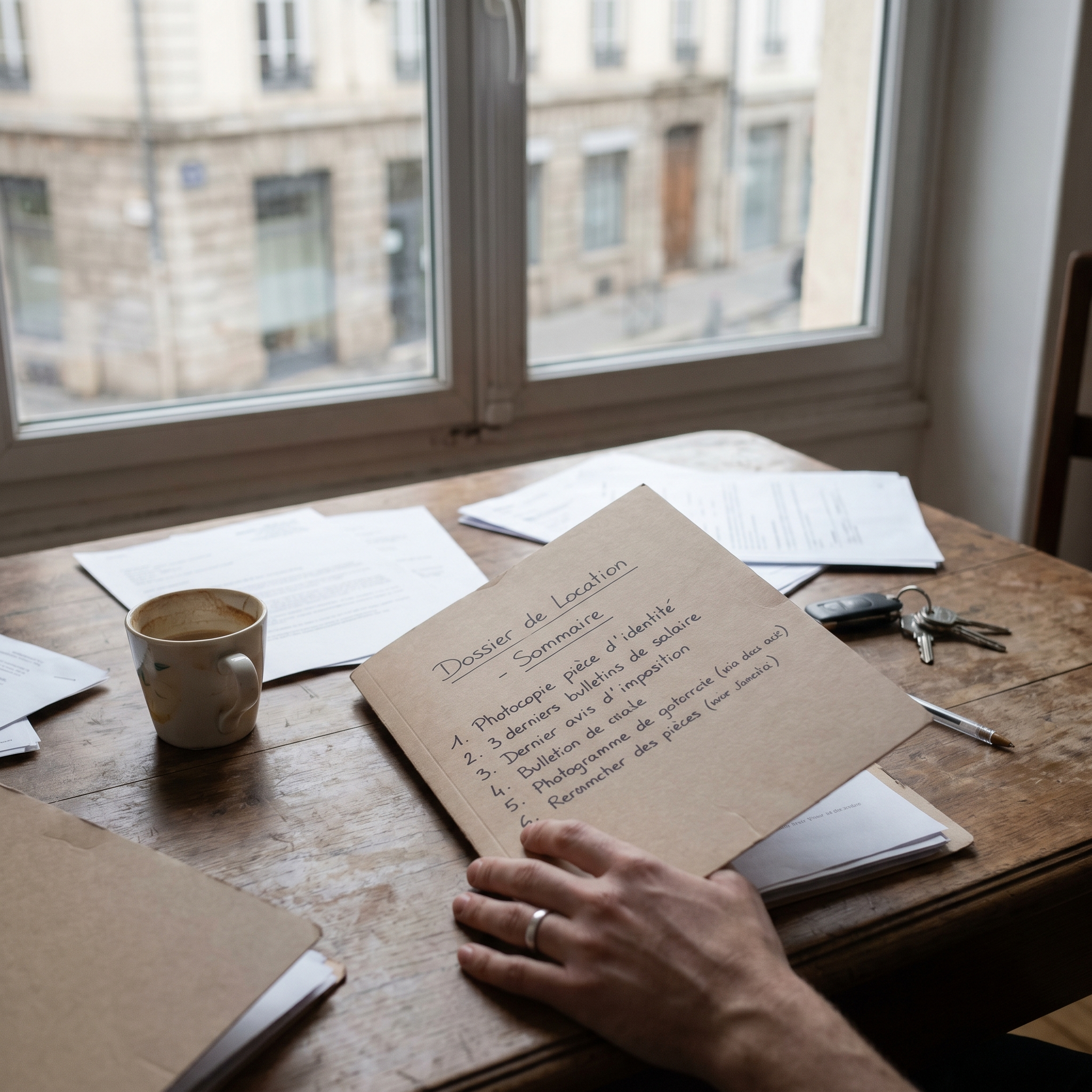 Sommaire structuré d’un dossier locataire pour une location immobilière
