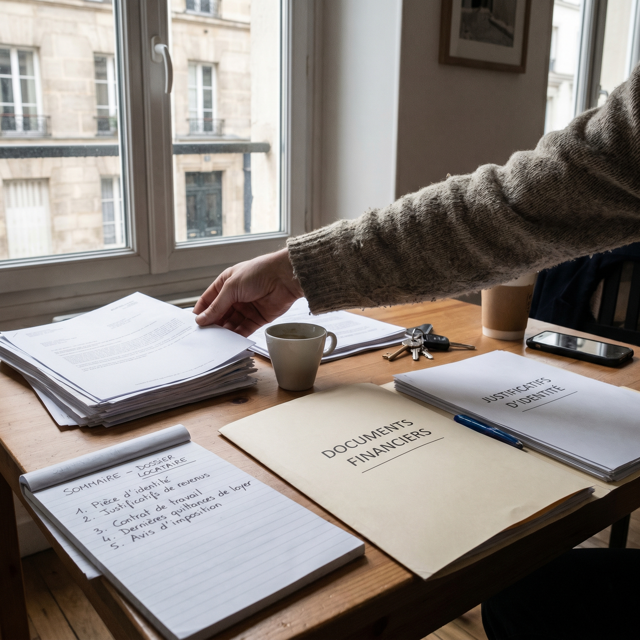 Ordre recommandé des pièces justificatives dans un dossier locataire