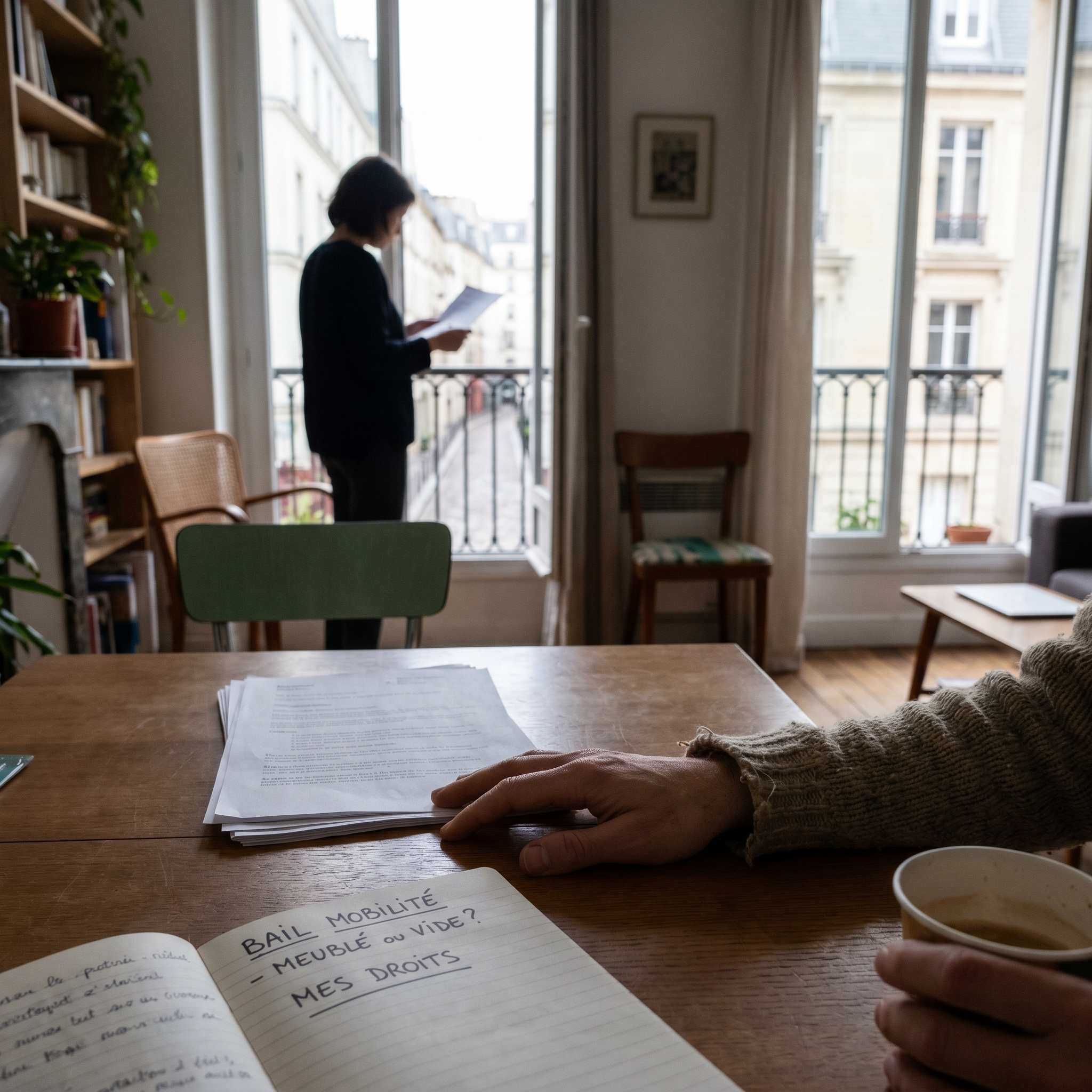 Conseiller immobilier aidant à choisir entre bail mobilité, bail meublé et non-meublé