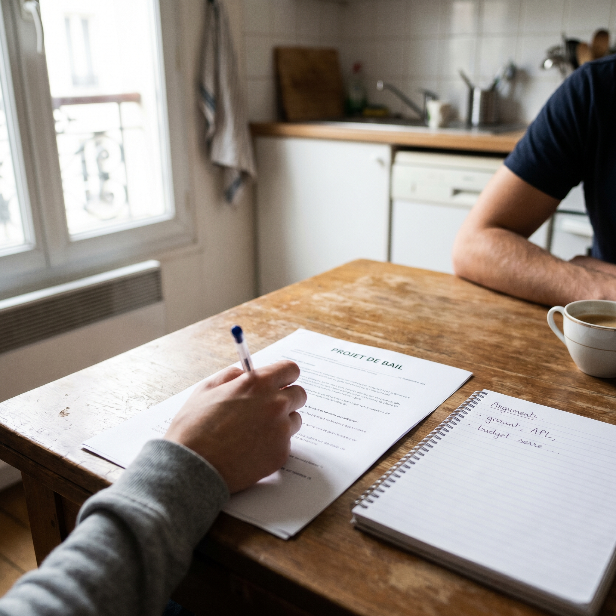 Étudiante préparer des arguments pour négocier son loyer étudiant avec son bailleur