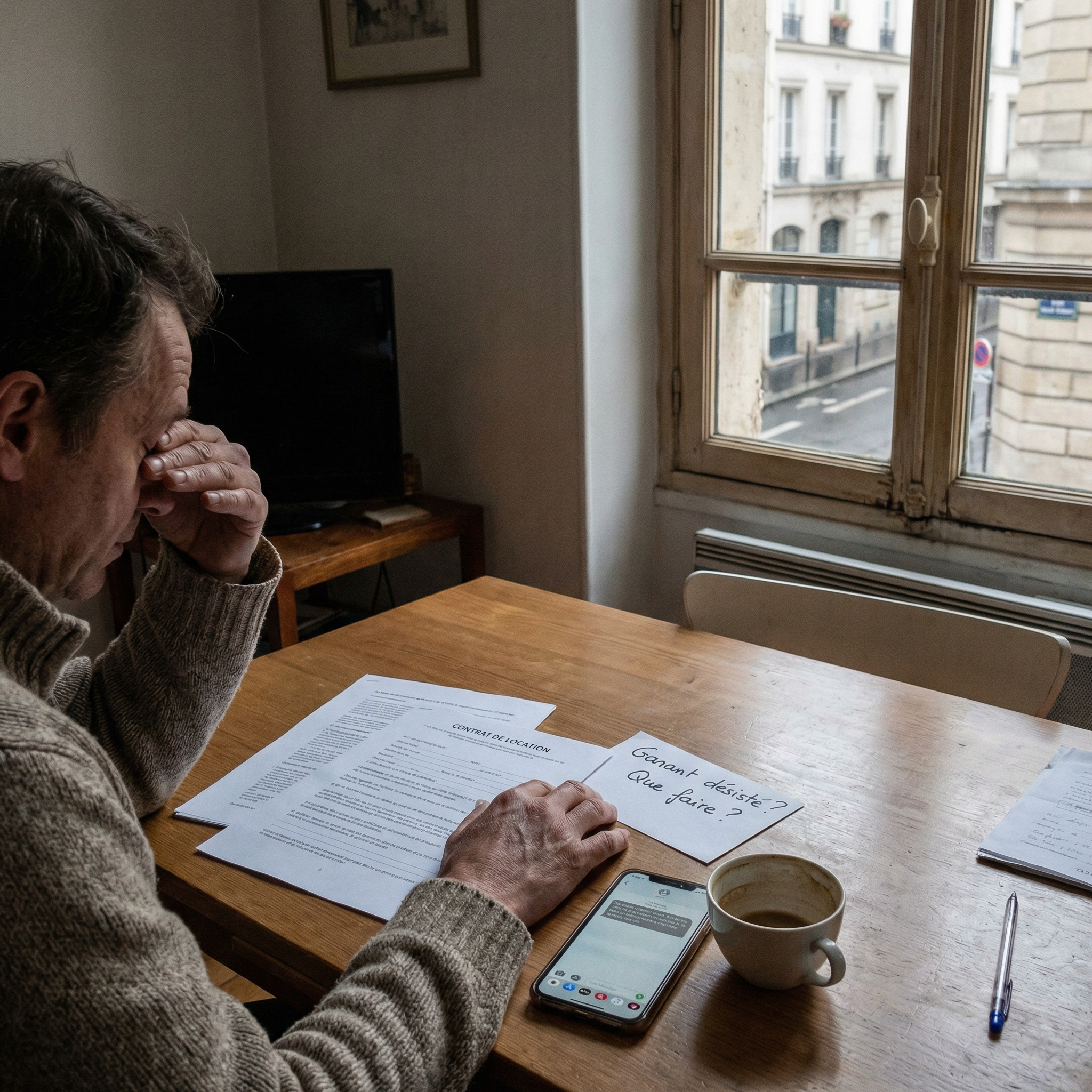 locataire inquiet car son garant se rétracte avant signature du bail que faire