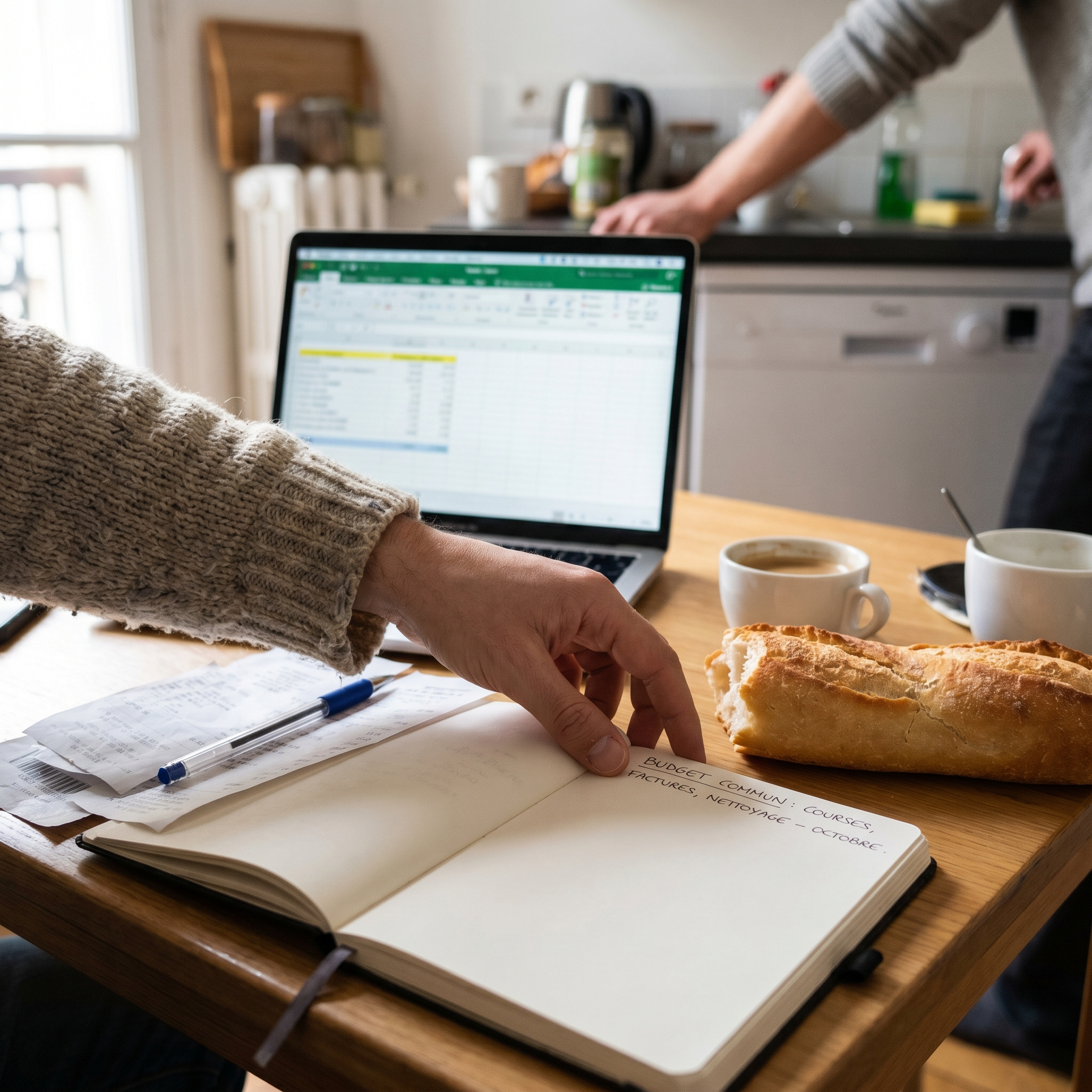 Créer un budget commun pour les courses et les charges avec une méthode simple sur tableau partagé