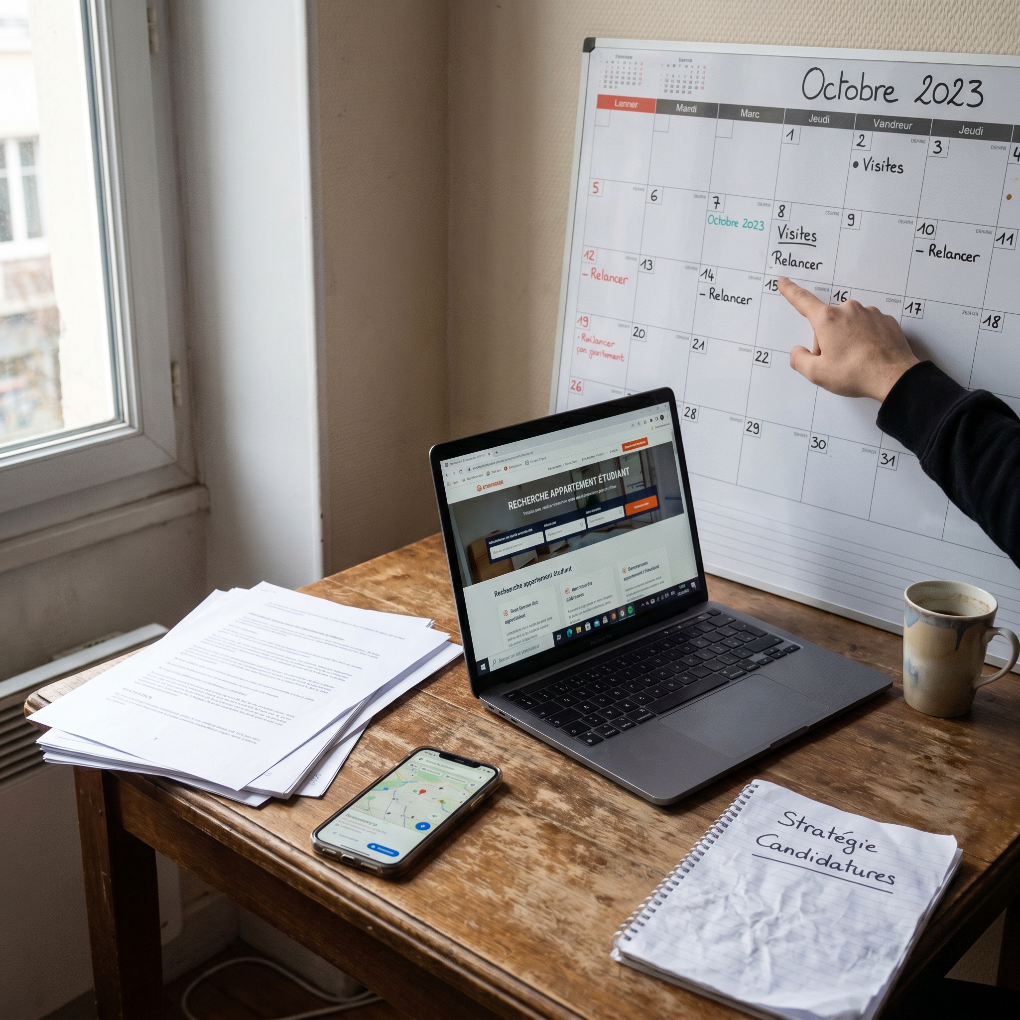 Optimiser sa recherche de logement étudiant : organiser une stratégie de candidatures avec dossiers complets