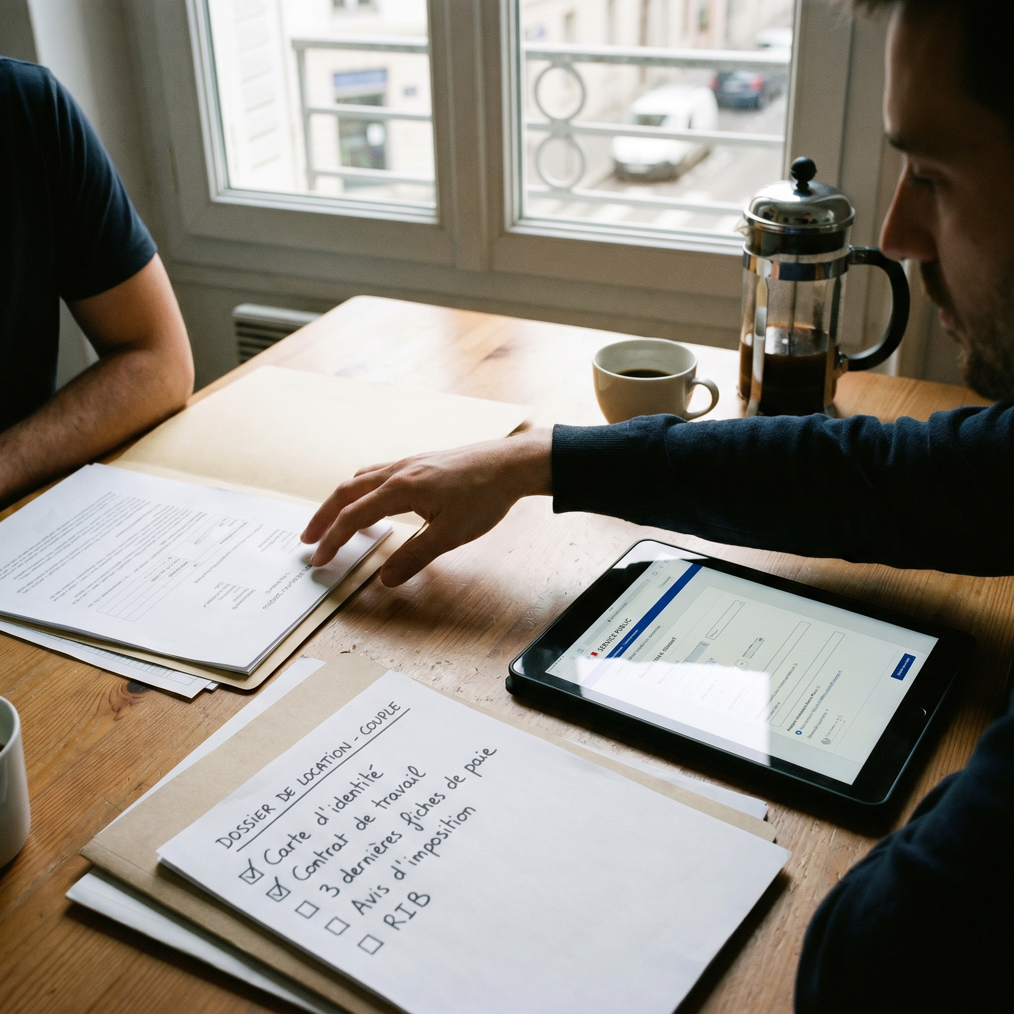 dossier locataire pour un couple présentation organisée des documents