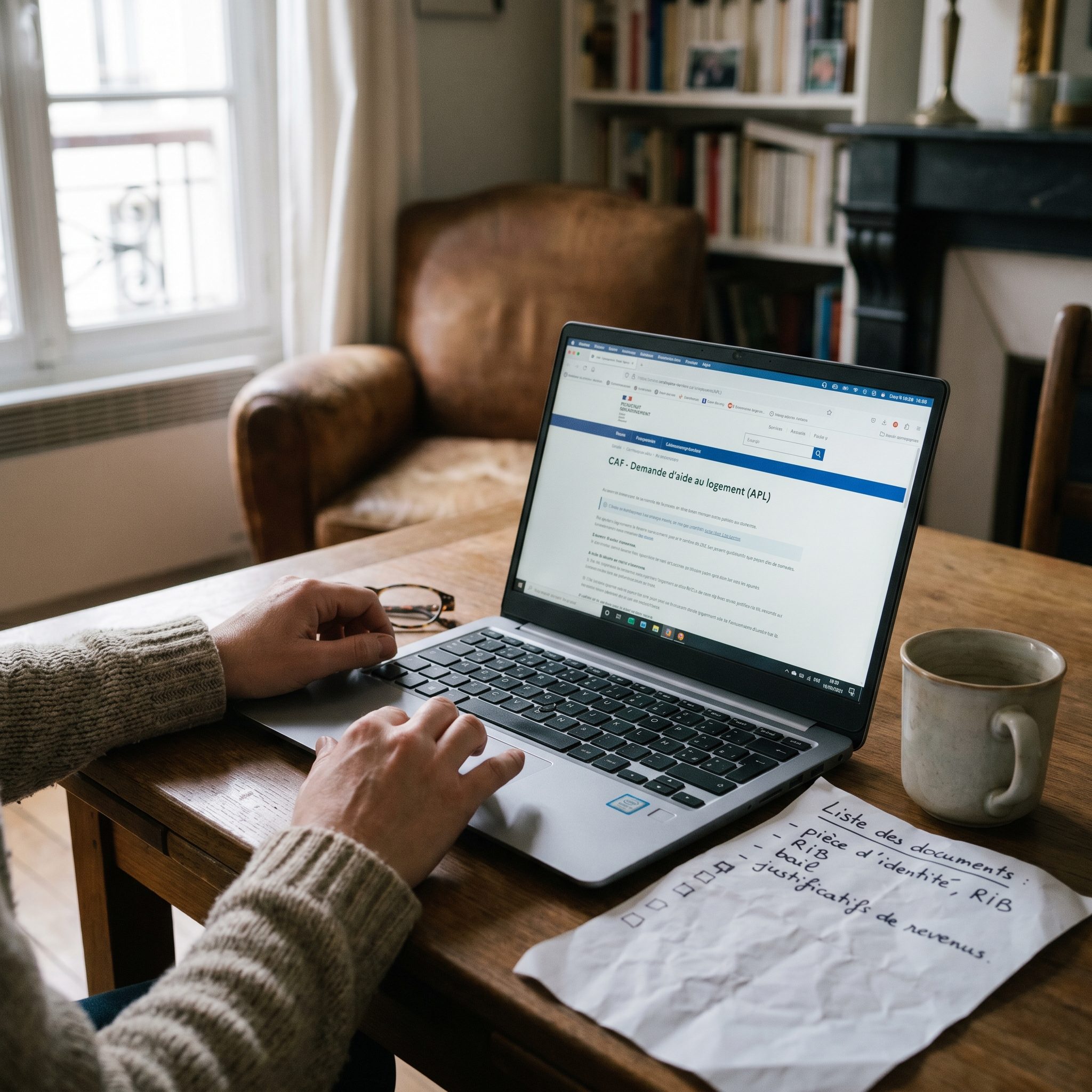 Téléversement des justificatifs pour une première demande d’APL en ligne