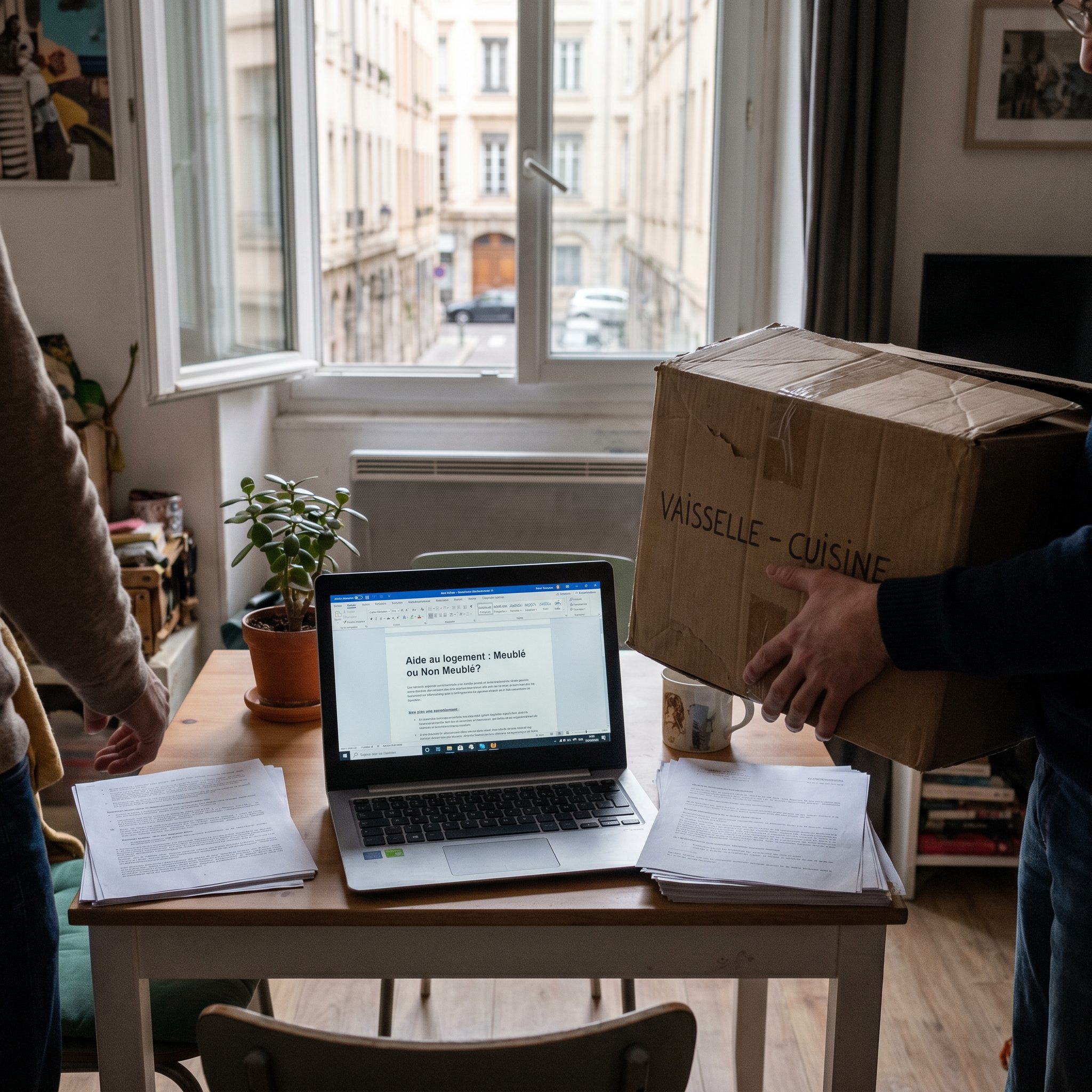 Tableau explicatif des APL pour logement meublé vs non meublé et des plafonds de loyers