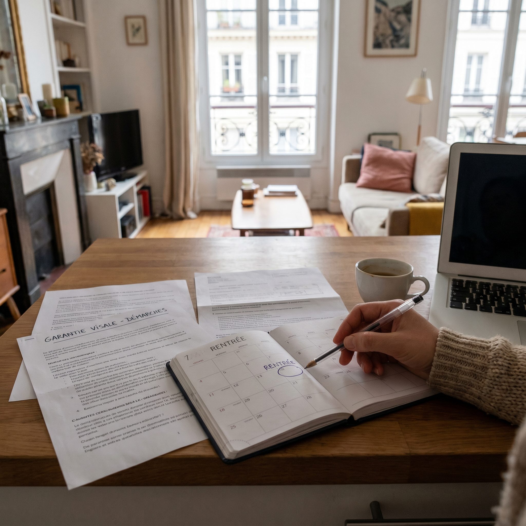 Schéma expliquant les différentes dates clés de la garantie Visale et leur impact sur le bail