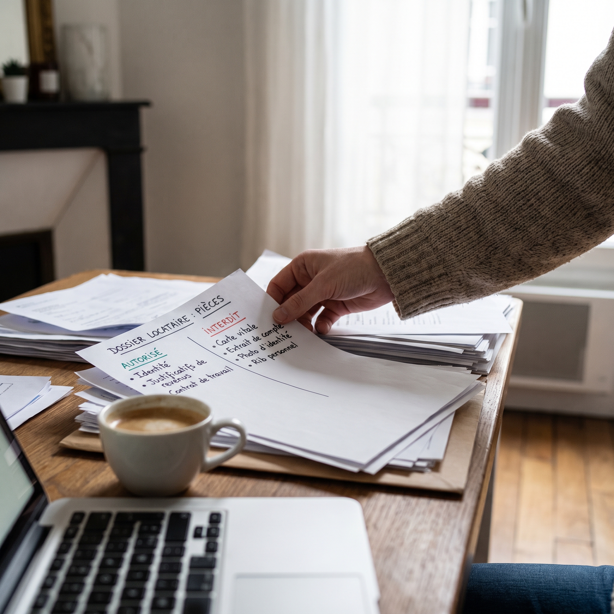 pieces justificatives interdites dans un dossier locataire selon la loi
