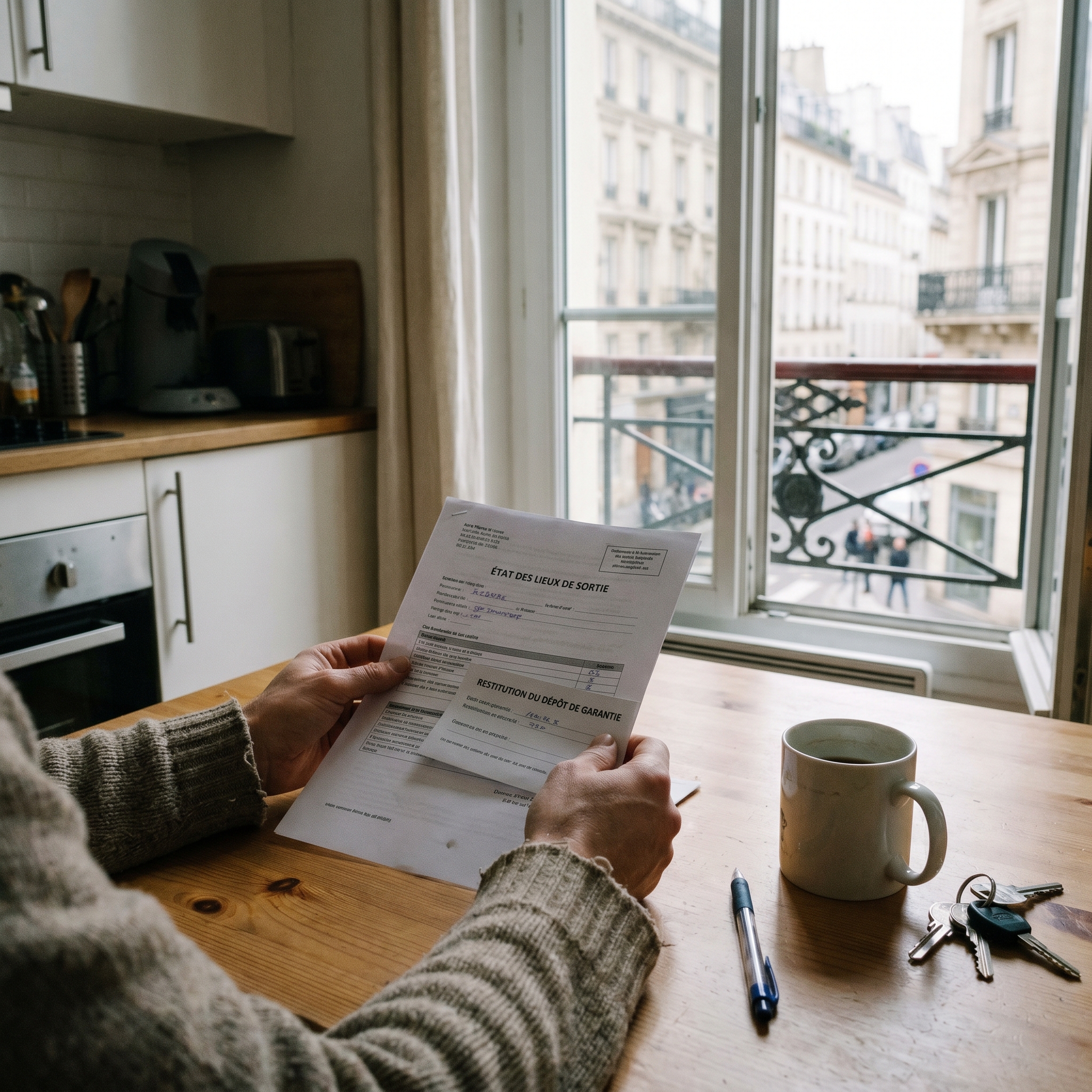 État des lieux de sortie comparé à l’entrée pour récupérer sa caution sans litige