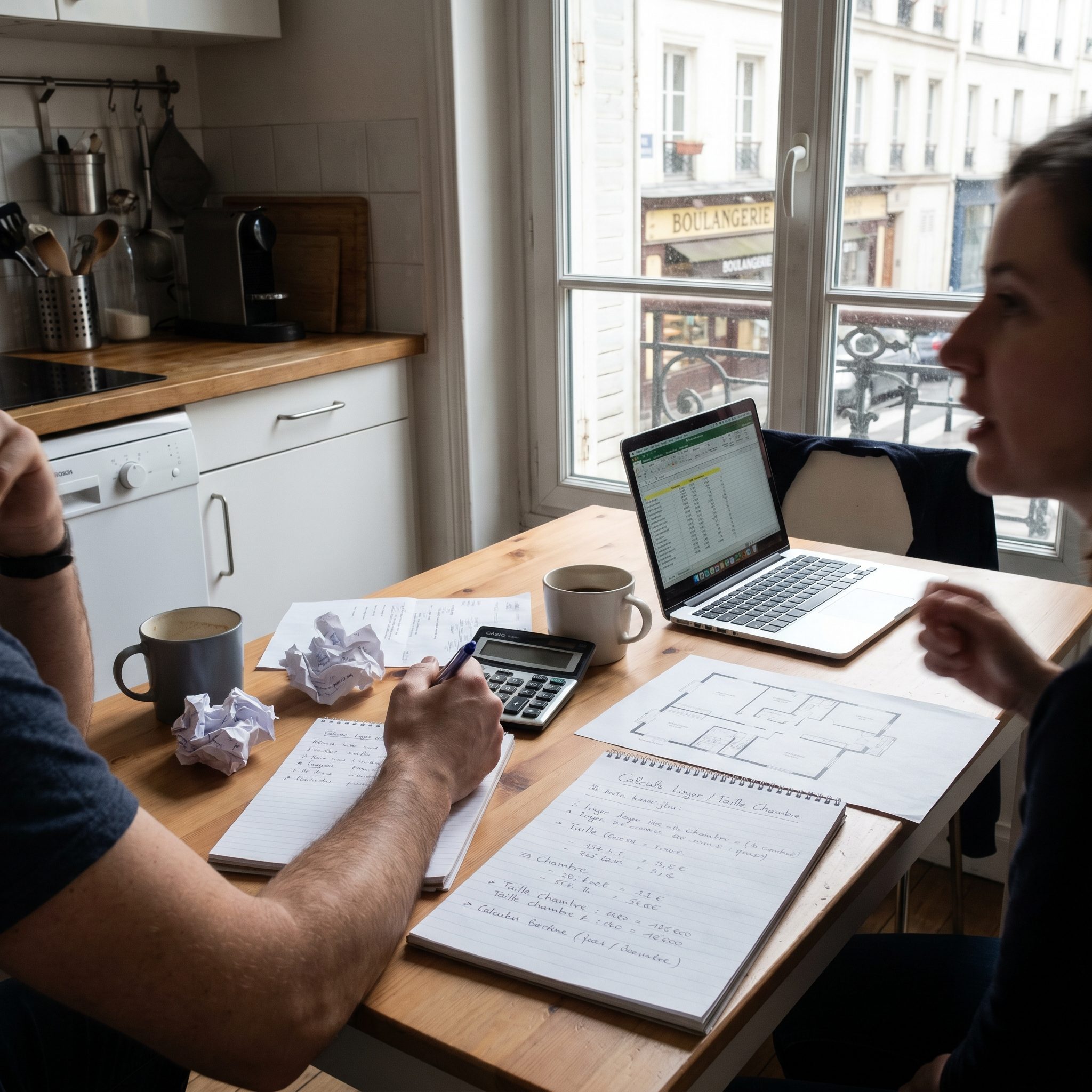 Exemple de calcul pour comprendre comment répartir le loyer selon la taille des chambres dans une colocation