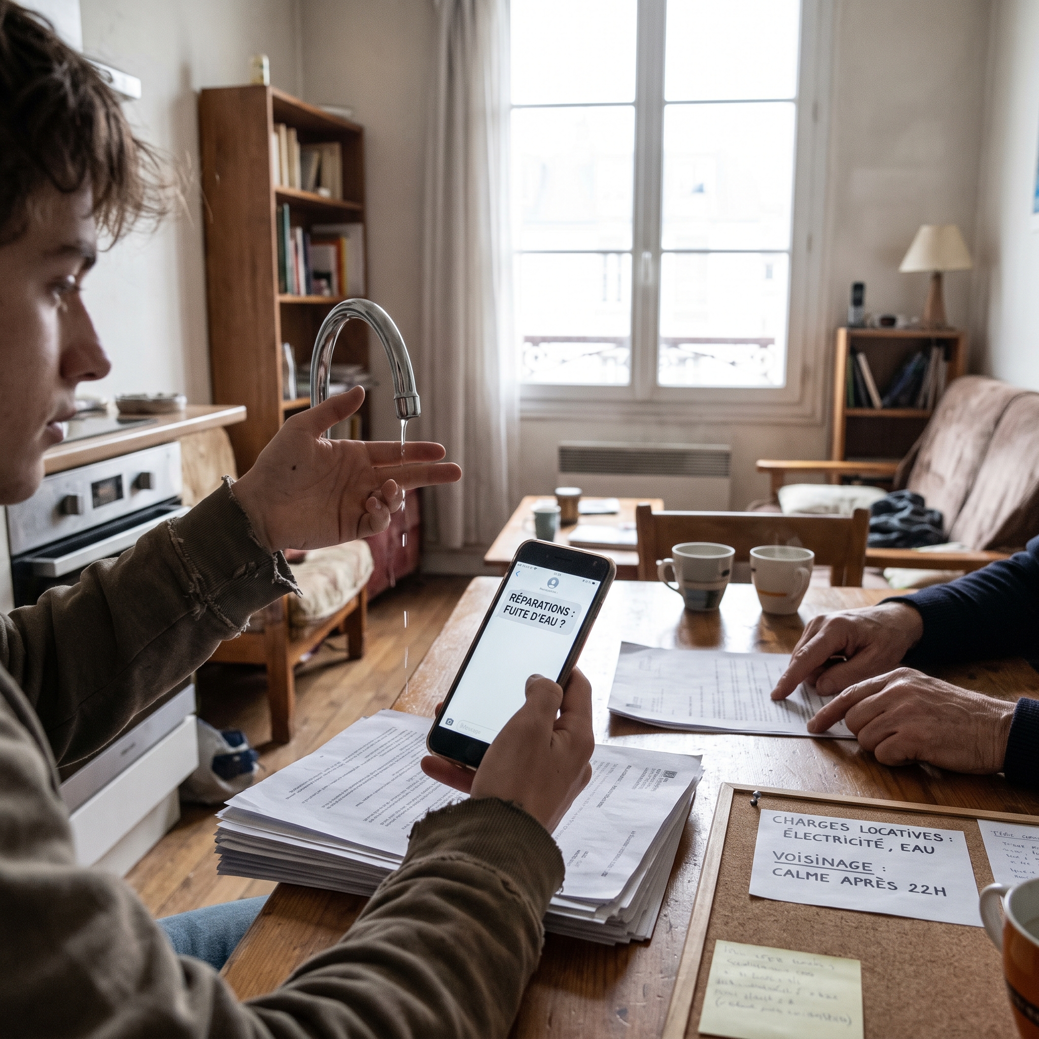 Charges locatives d’un étudiant locataire et répartition des frais avec le propriétaire