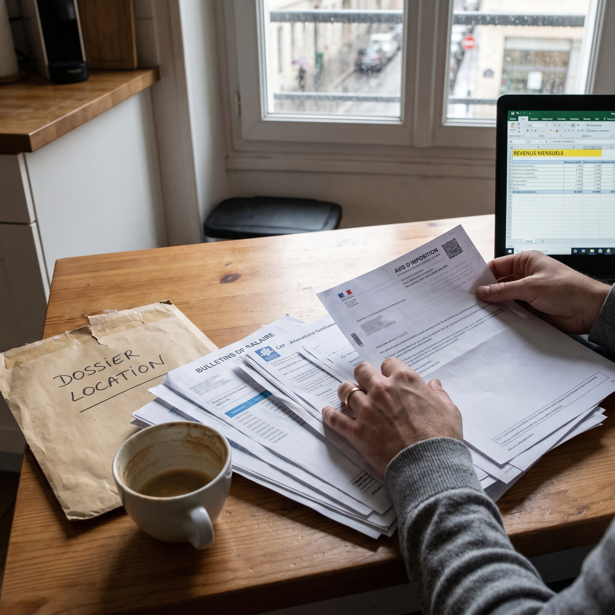 justifier ses revenus de pension de retraite et pension alimentaire dans un dossier de location