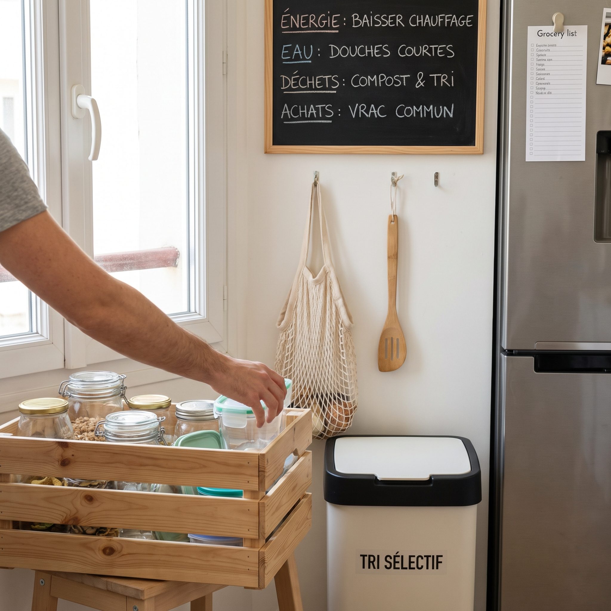 comment organiser une colocation écoresponsable énergie eau déchets achats mutualisés grâce à des achats groupés de produits en vrac et d’articles réutilisables