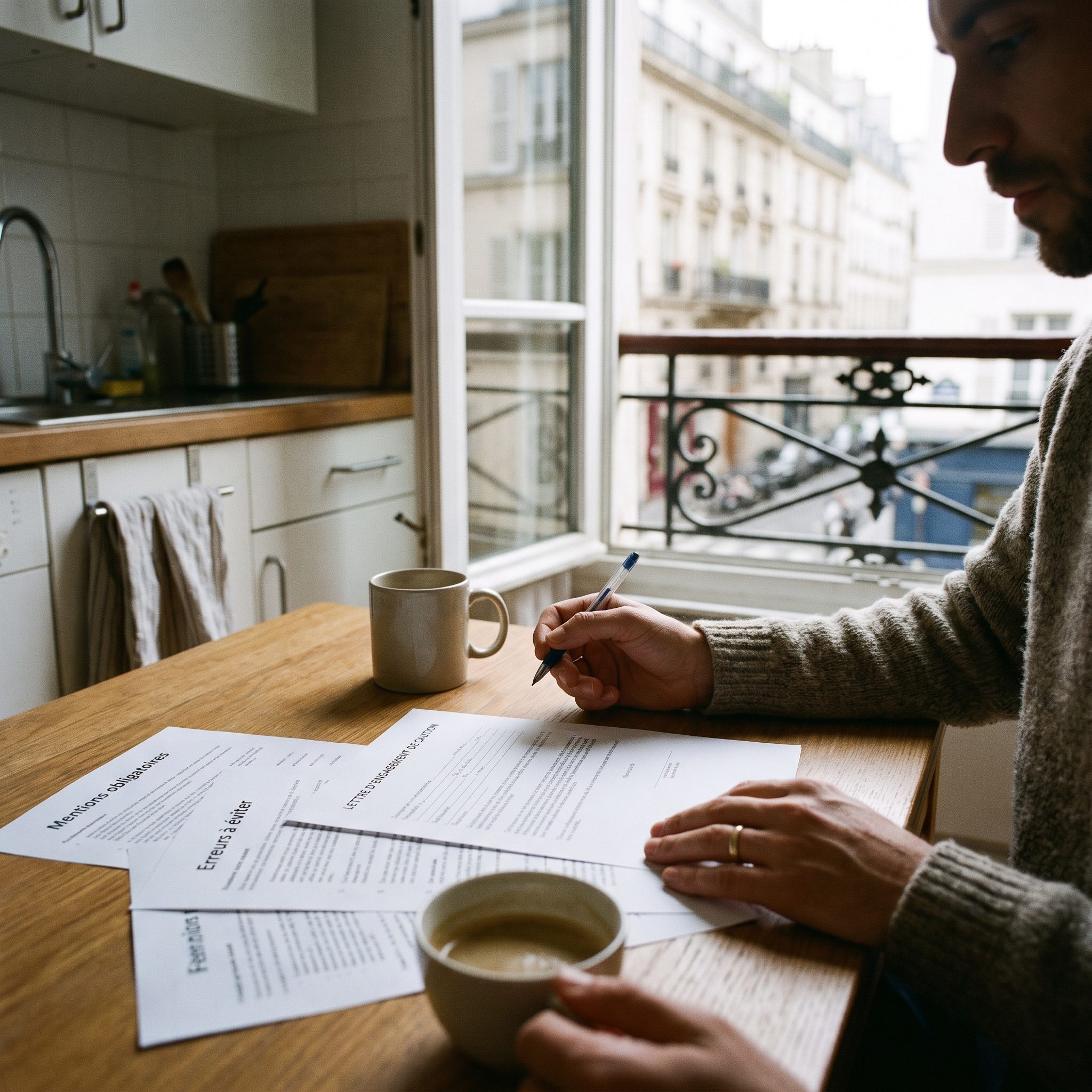 structure détaillée d’un modèle lettre d’engagement de caution mentions obligatoires et erreurs à éviter pour un contrat de location