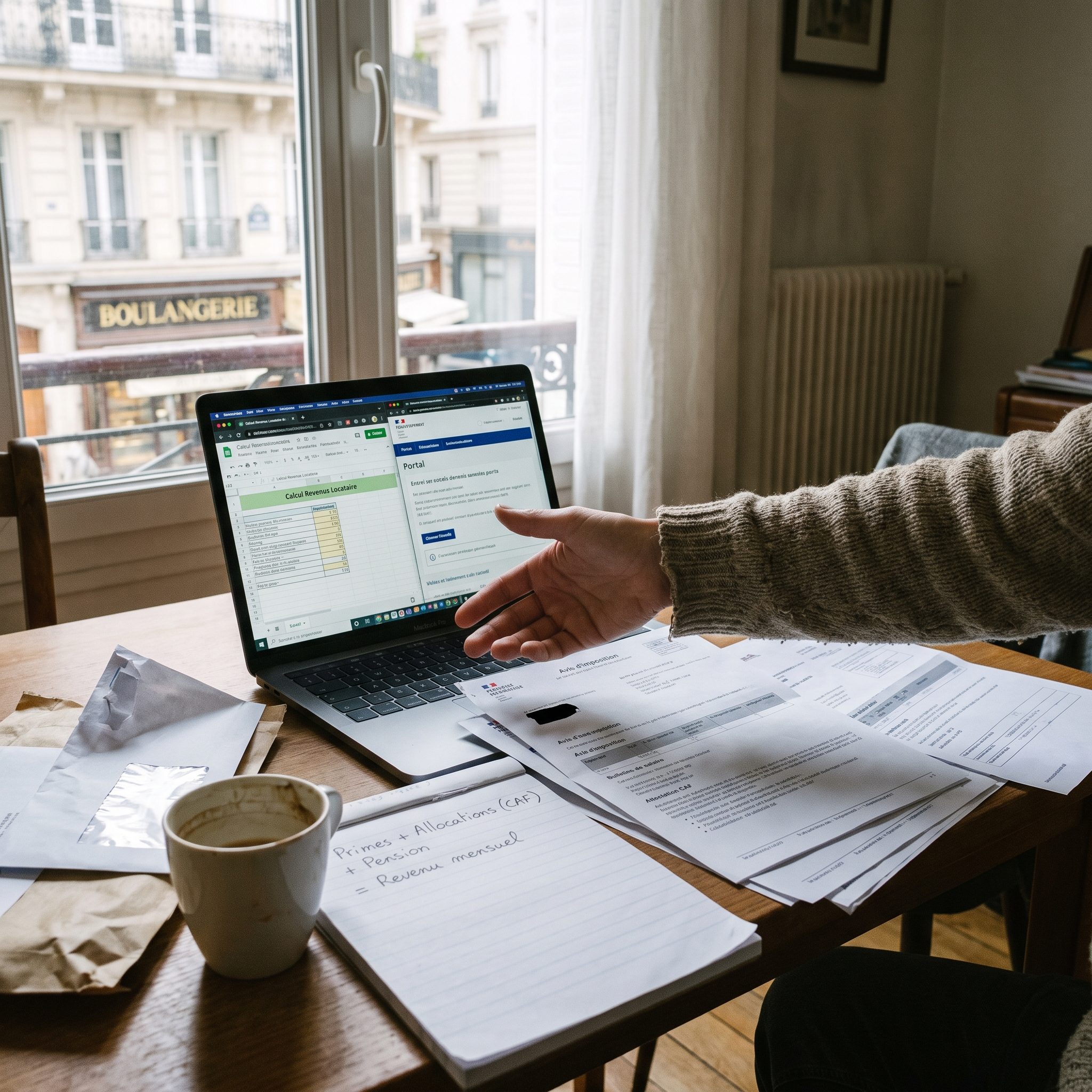 dossier de location expliquant comment justifier ses revenus avec allocations familiales et aides sociales