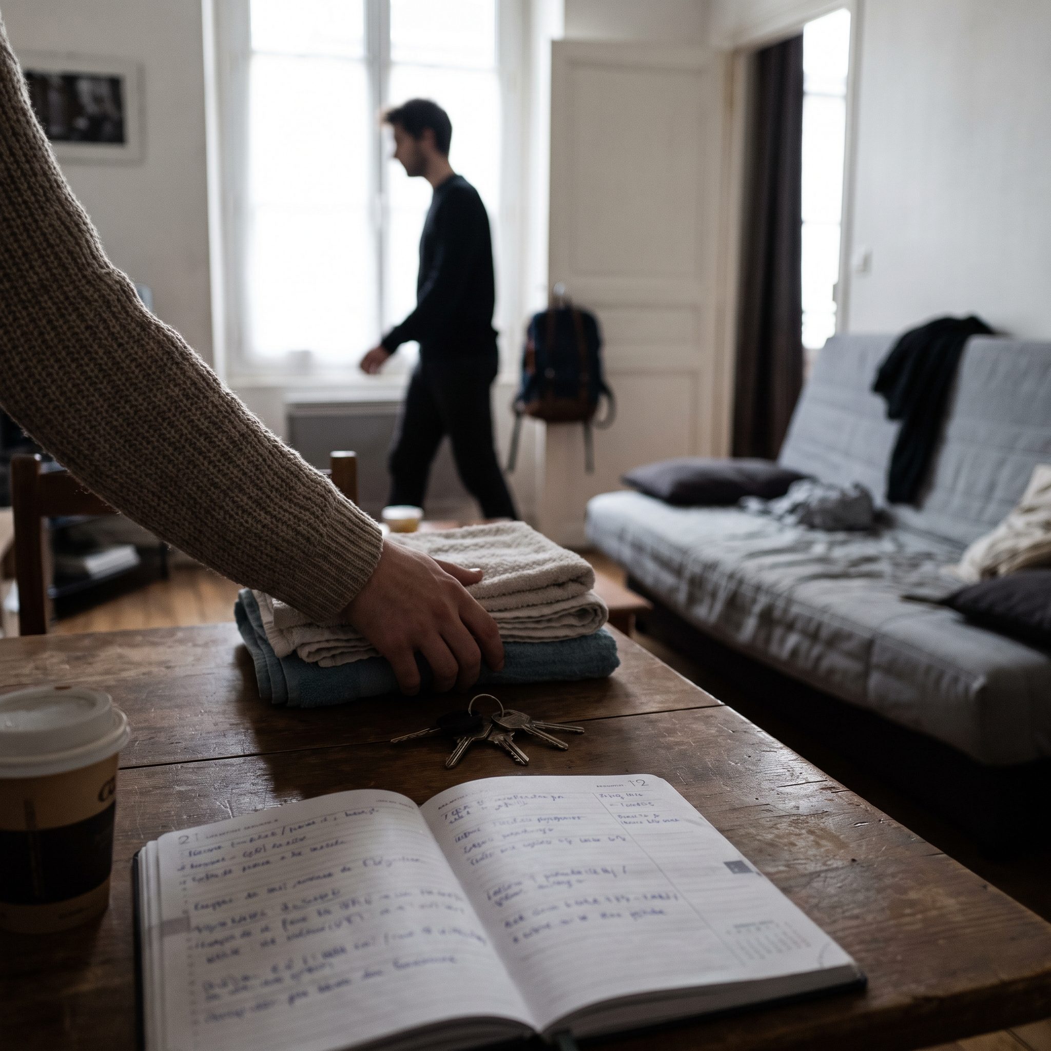propriétaire expliquant comment gérer les invités et les séjours prolongés avec un cadre clair