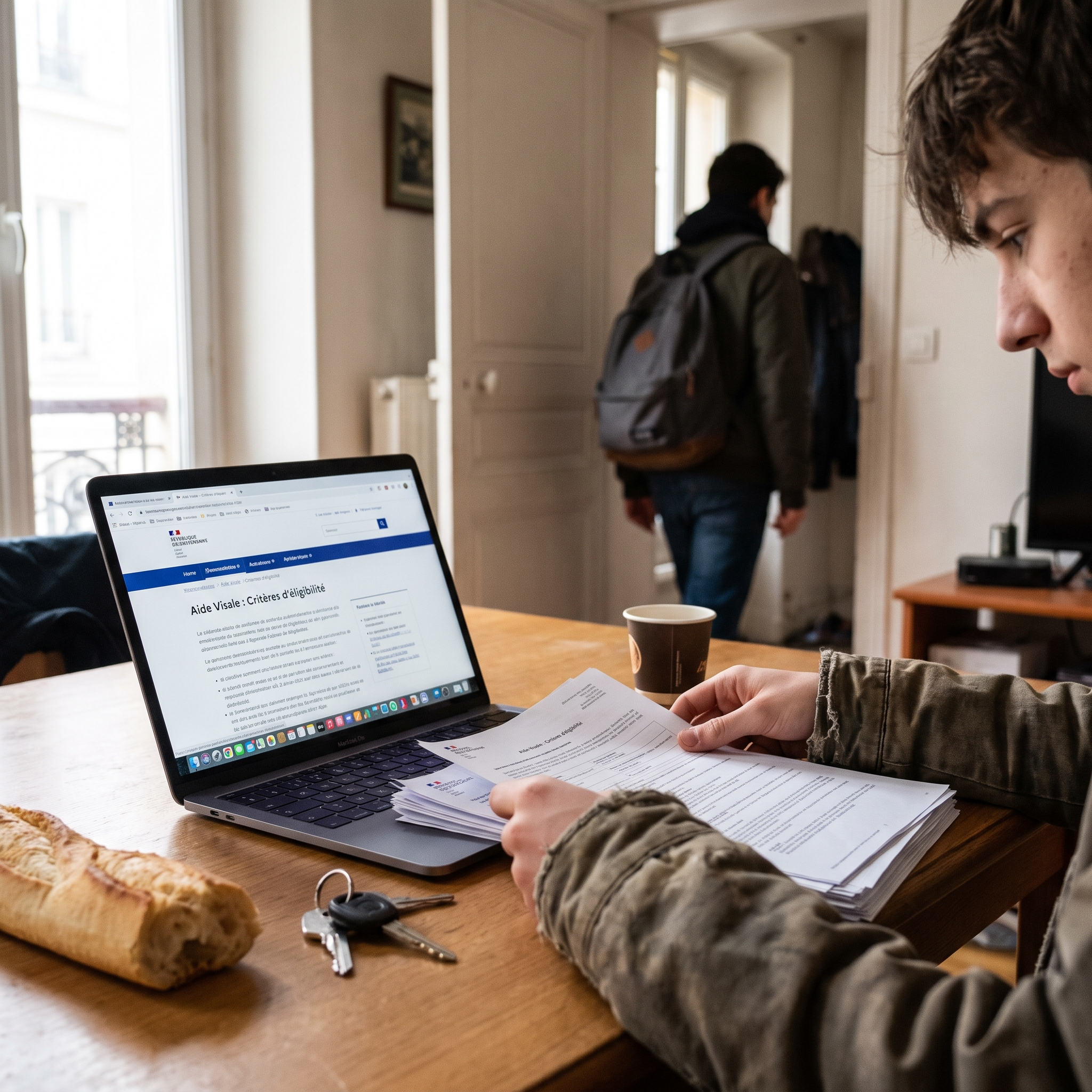 Visale pour les jeunes actifs : jeune salarié signant un bail de location avec la garantie Visale