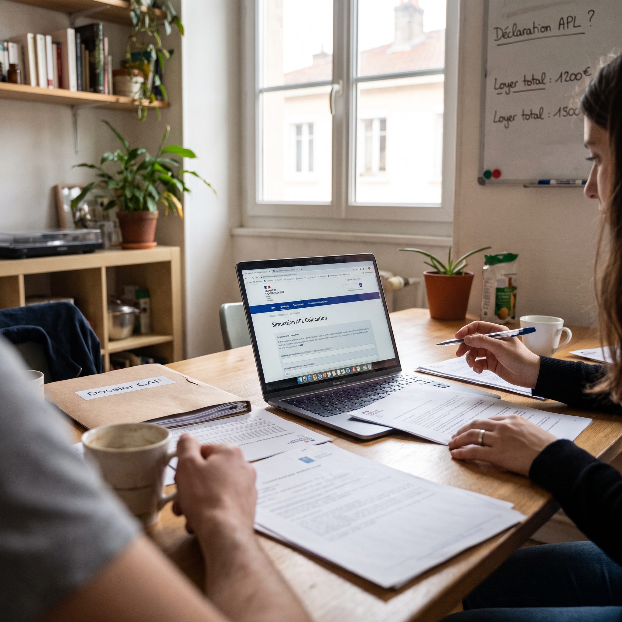 Répartition du loyer en colocation pour le calcul APL par la CAF et la déclaration